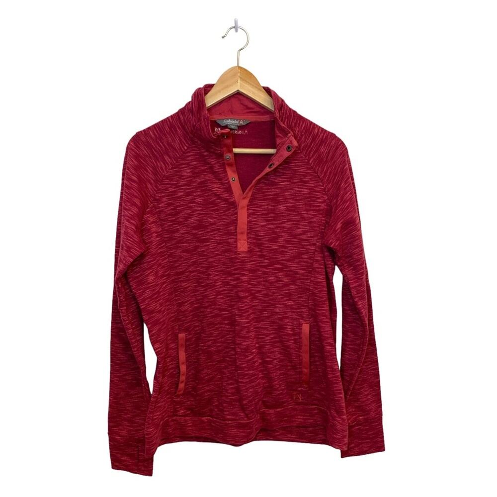 Avalanche Half Button Pullover Outdoor Long Sleeve Shirt Large